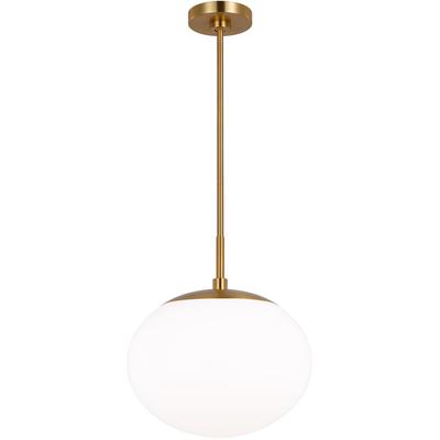 Generation Lighting Designers - Lune Large 1-Light Pendant - Burnished Brass - EP1341BBS