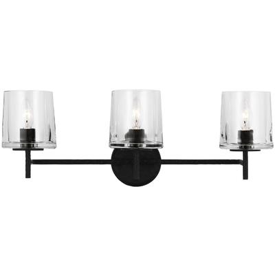 Generation Lighting Designers - Marietta 3-Light Vanity Light - Aged Iron - EV1003AI