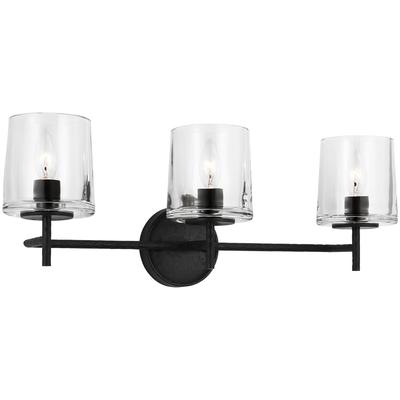 Generation Lighting Designers - Marietta 3-Light Vanity Light - Aged Iron - EV1003AI