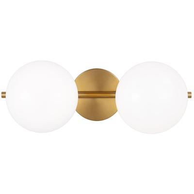 Generation Lighting Designers - Lune 2-Light Vanity Light - Burnished Brass - EV1012BBS