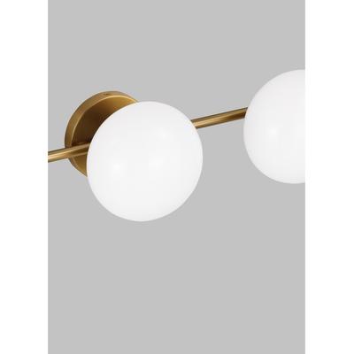 Generation Lighting Designers - Lune 3-Light Vanity Light - Burnished Brass - EV1013BBS