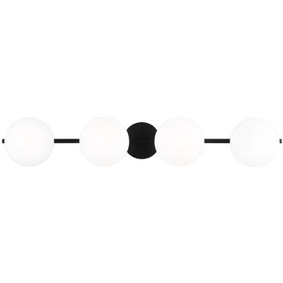 Generation Lighting Designers - Lune 4-Light Vanity Light - Aged Iron - EV1014AI