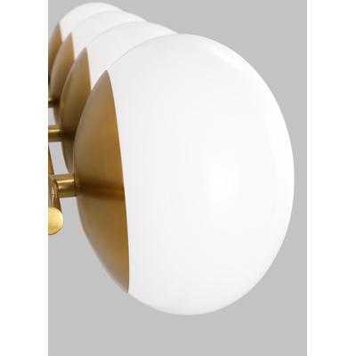 Generation Lighting Designers - Lune 4-Light Vanity Light - Burnished Brass - EV1014BBS