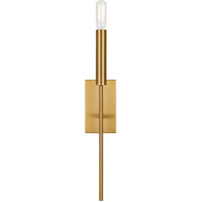 Generation Lighting Designers - Brianna 1-Light Tail Sconce - Burnished Brass - EW1161BBS