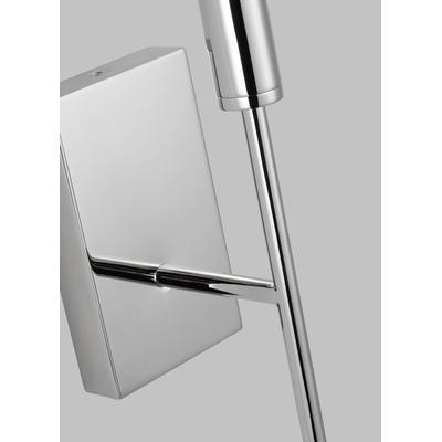 Generation Lighting Designers - Brianna 1-Light Tail Sconce - Polished Nickel - EW1161PN