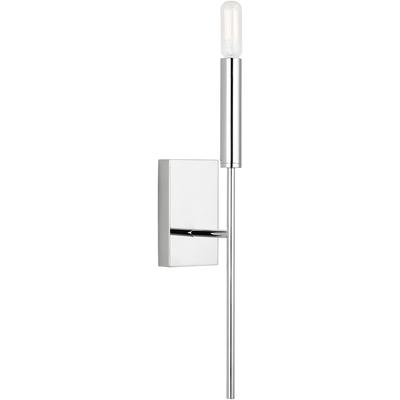 Generation Lighting Designers - Brianna 1-Light Tail Sconce - Polished Nickel - EW1161PN