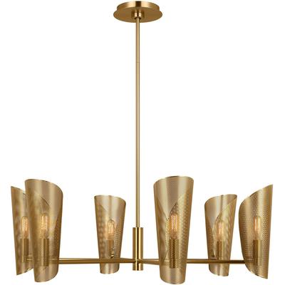 Generation Lighting Designers - Plivot Large Chandelier - Burnished Brass - LXC1056BBS