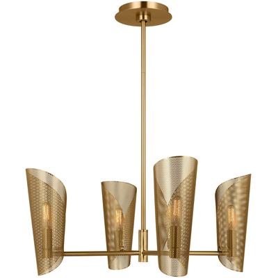 Generation Lighting Designers - Plivot Medium Chandelier - Burnished Brass - LXC1074BBS