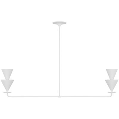 Generation Lighting Designers - Cornet Extra Large Linear Chandelier - Cast Plaster - LXC1102CPST