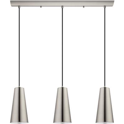 EGLO - Pratella 1 3-Light Linear Pendant - Matte Nickel - 201531A