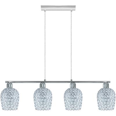 EGLO - Bonares 1 3-Light Linear Pendant - Chrome Shades - 202275A
