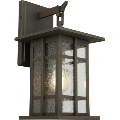 EGLO - Arlington Creek 1-Light Outdoor Wall Light - Matte Bronze - 202888A
