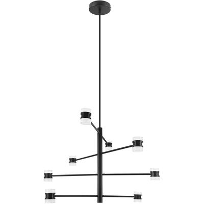 EGLO - Romendo 1 8-Light LED Pendant - Matte Black - 204147A