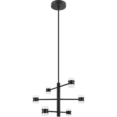 EGLO - Romendo 1 6-Light LED Pendant - Matte Black - 204148A