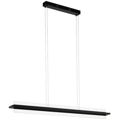 EGLO - Spadafora 1-Light Integrated LED Linear Pendant - Black - 204361A