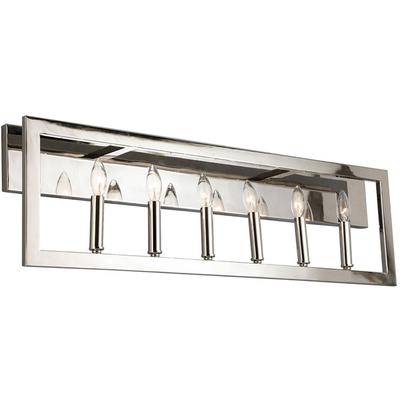 EGLO - Jordan 6-Light Vanity Light - Satin Nickel - 204479A