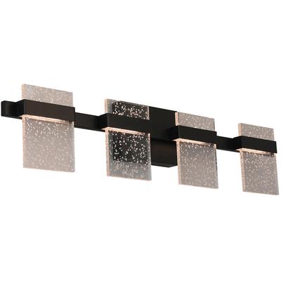 EGLO - Madrona 4-Light Integrated LED Vanity Light - Black - 204488A