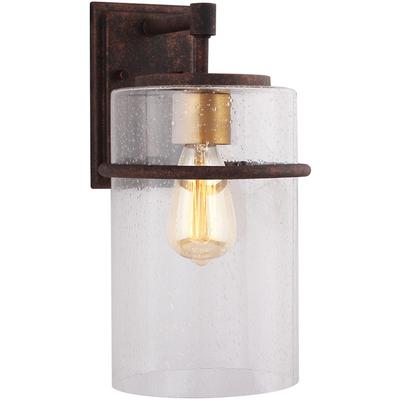 EGLO - Brandel 1-Light Outdoor Wall Light - Rust - 204545A
