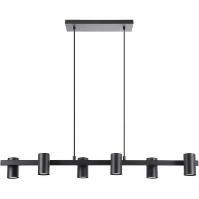 EGLO - Gatuela 6-Light Pendant - Black - 204892A