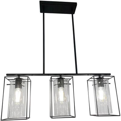 EGLO - Loncino 1 3-Light Linear Pendant - Black - 205297A