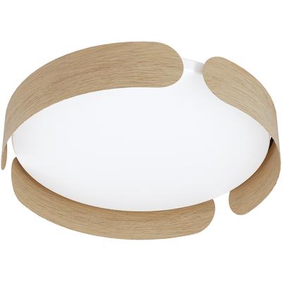 EGLO - Valcasotto 1-Light Integrated LED Ceiling Light - Wood - 205421A
