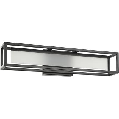 EGLO - Gualajo 1-Light Integrated LED Vanity Light - Matte Black - 205622A