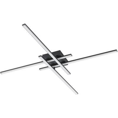 EGLO - Lapiz 4-Light Integrated LED Ceiling Light - Black - 205754A