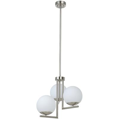 EGLO - Denver 3-Light Pendant - Matte Nickel - 205756A