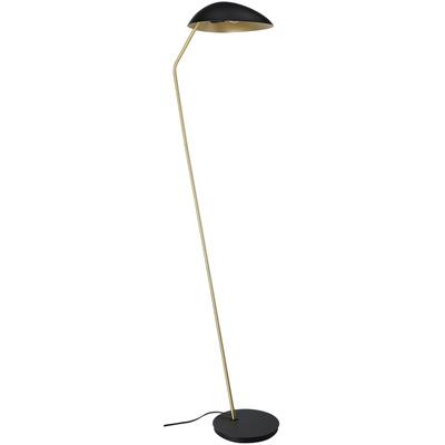 EGLO - Lindmoor 1-Light Floor Lamp - Black/Brushed Brass - 205766A
