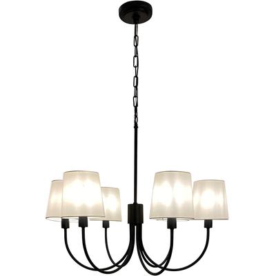 EGLO - Smyrna 6-Light Chandelier - Black - 205788A