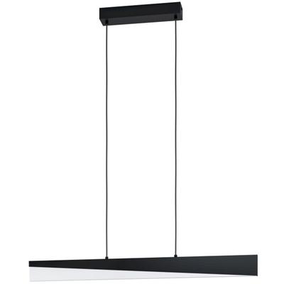 EGLO - Isidro 1-LightIntegrated LED Linear Pendant - Black - 206029A