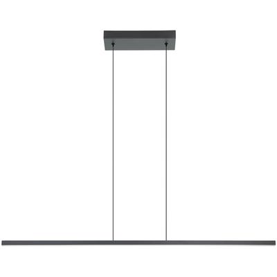 EGLO - Amrisa 1-Light Integrated LED Linear Pendant - Black - 206046A