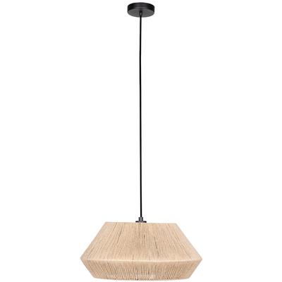 EGLO - Alderney 1-Light Dual Mount Ceiling/Pendant Light - Black - 206081A