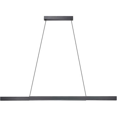 EGLO - Montebuono 2-Light LED Linear Pendant - Brushed Black Aluminum - 206199A