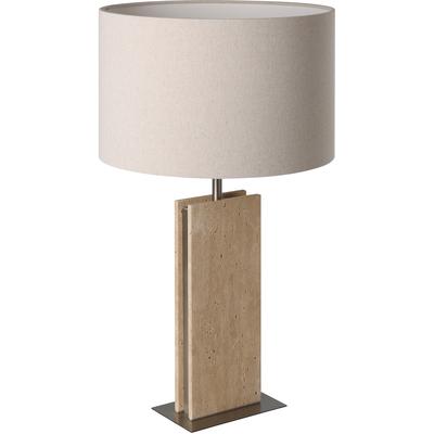 EGLO - Belesar 1-Light Table Lamp - Stone Traveltine Base - 206323A