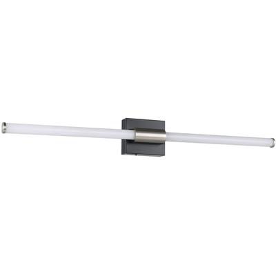 EGLO - Danika 1-Light LED Vanity Light - Matte Black/Brushed Nickel - 206375A