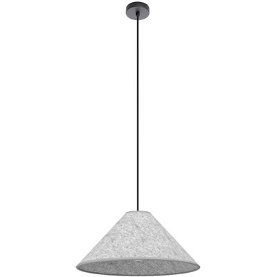 EGLO - Alsager 1-Light Cone Pendant - Black - 206889A