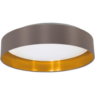 EGLO - Maserlo 1-Light Integrated LED Ceiling Light - Cappuccino/Gold - 31625A