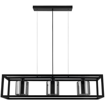 EGLO - Brisling 3-Light Linear Pendant - Black - 390175A