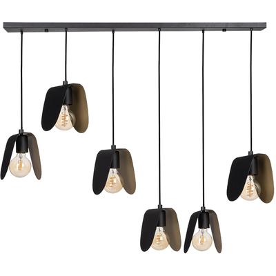 EGLO - Serenara 6-Light Linear Pendant - Black - 390184A