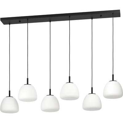 EGLO - Balmes 6-Light Linear Pendant - Black - 390203A