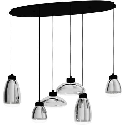 EGLO - Sarnarra 6-Light Linear Pendant - Black - 390301A