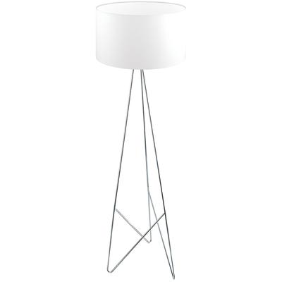 EGLO - Camporale 1-Light Floor Lamp - Geometric Chrome - 39232A