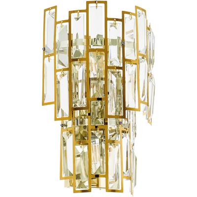 EGLO - Calmeilles 3-Light Wall Light - Brass Crystal Elements - 39615A