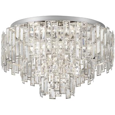 EGLO - Calmeilles 10-Light Ceiling Light - Chrome Crystal Elements - 39624A