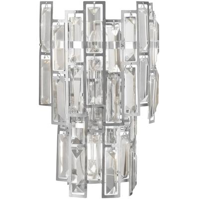 EGLO - Calmeilles 3-Light Wall Light - Chrome Crystal Elements - 39628A