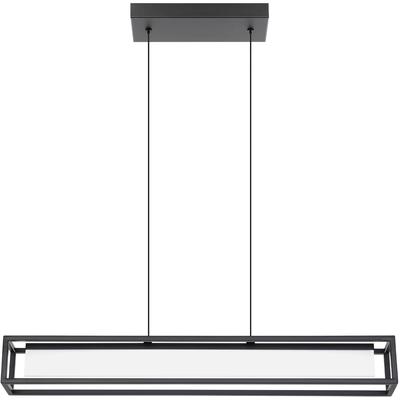 EGLO - Gualajo 1-Light LED Linear Pendant - Black - 39629A