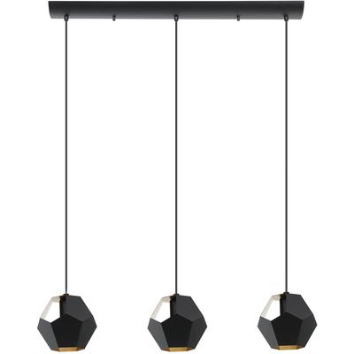 EGLO - Rasigures 3-Light Linear Pendant - Black - 39634A