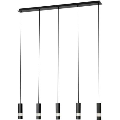 EGLO - Bernabeta 5-Light LED Linear Pendant - Black - 39706A