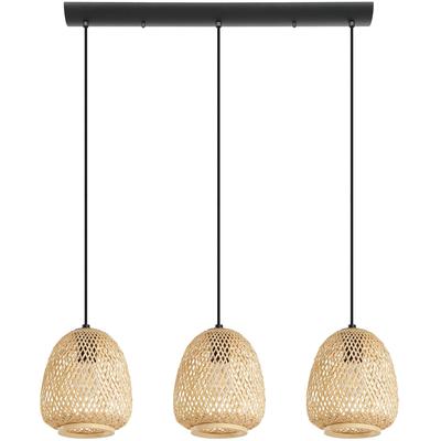 EGLO - Dembleby 3-Light Linear Pendant - Black - 43262A